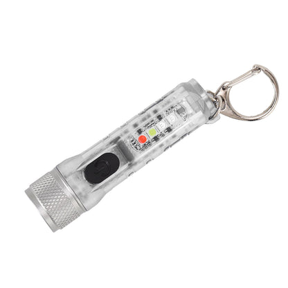 Keychain Flashlight Long Range Super Bright LED Flashlight USB Rechargeable Mini Flashlight for Outdoor M300 V1294-YM3119220148411-0421