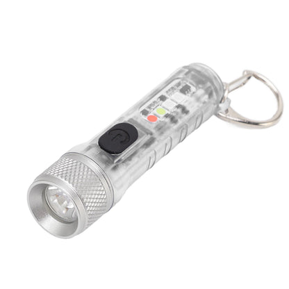Keychain Flashlight Long Range Super Bright LED Flashlight USB Rechargeable Mini Flashlight for Outdoor M300 V1294-YM3119220148411-0421