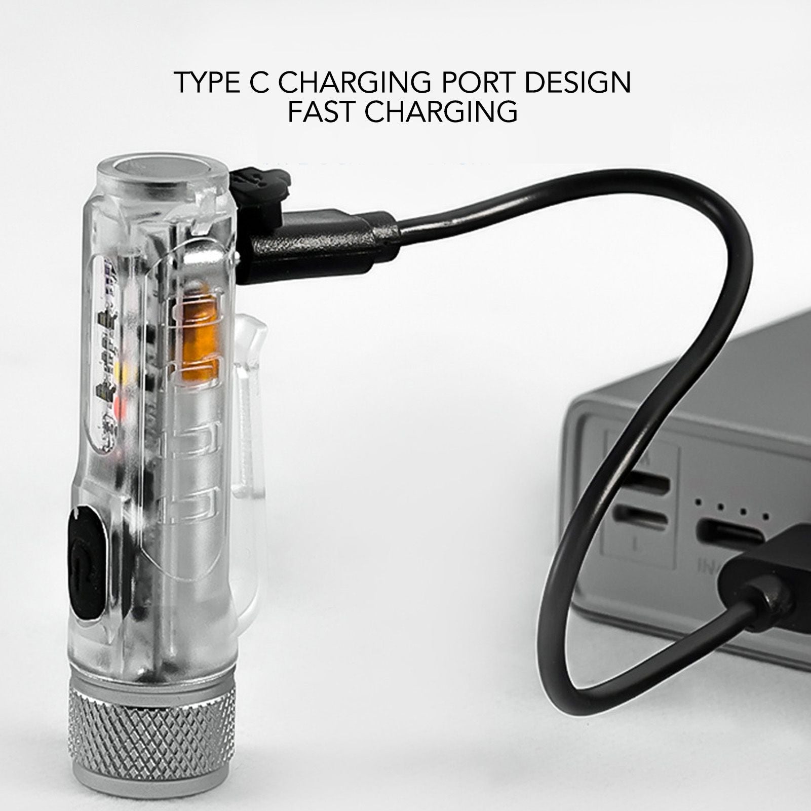 Keychain Flashlight Long Range Super Bright LED Flashlight USB Rechargeable Mini Flashlight for Outdoor M300 V1294-YM3119220148411-0421