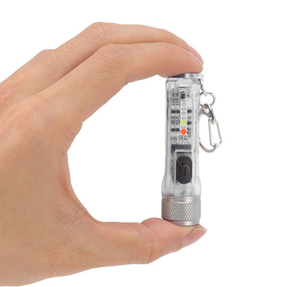 Keychain Flashlight Long Range Super Bright LED Flashlight USB Rechargeable Mini Flashlight for Outdoor M300 V1294-YM3119220148411-0421