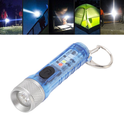 Keychain Flashlight Long Range Super Bright LED Flashlight USB Rechargeable Mini Flashlight for Outdoor M300 V1294-YM3119220148412-0421