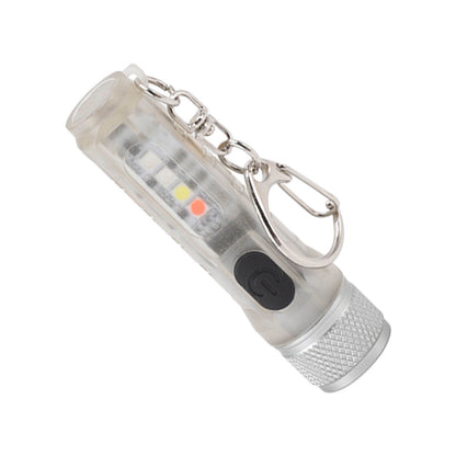 Strong Light Mini Keychain Flashlight Outdoor Portable Super Bright Multifunction LED Flashlight USB V1294-YM3119220148511-0421