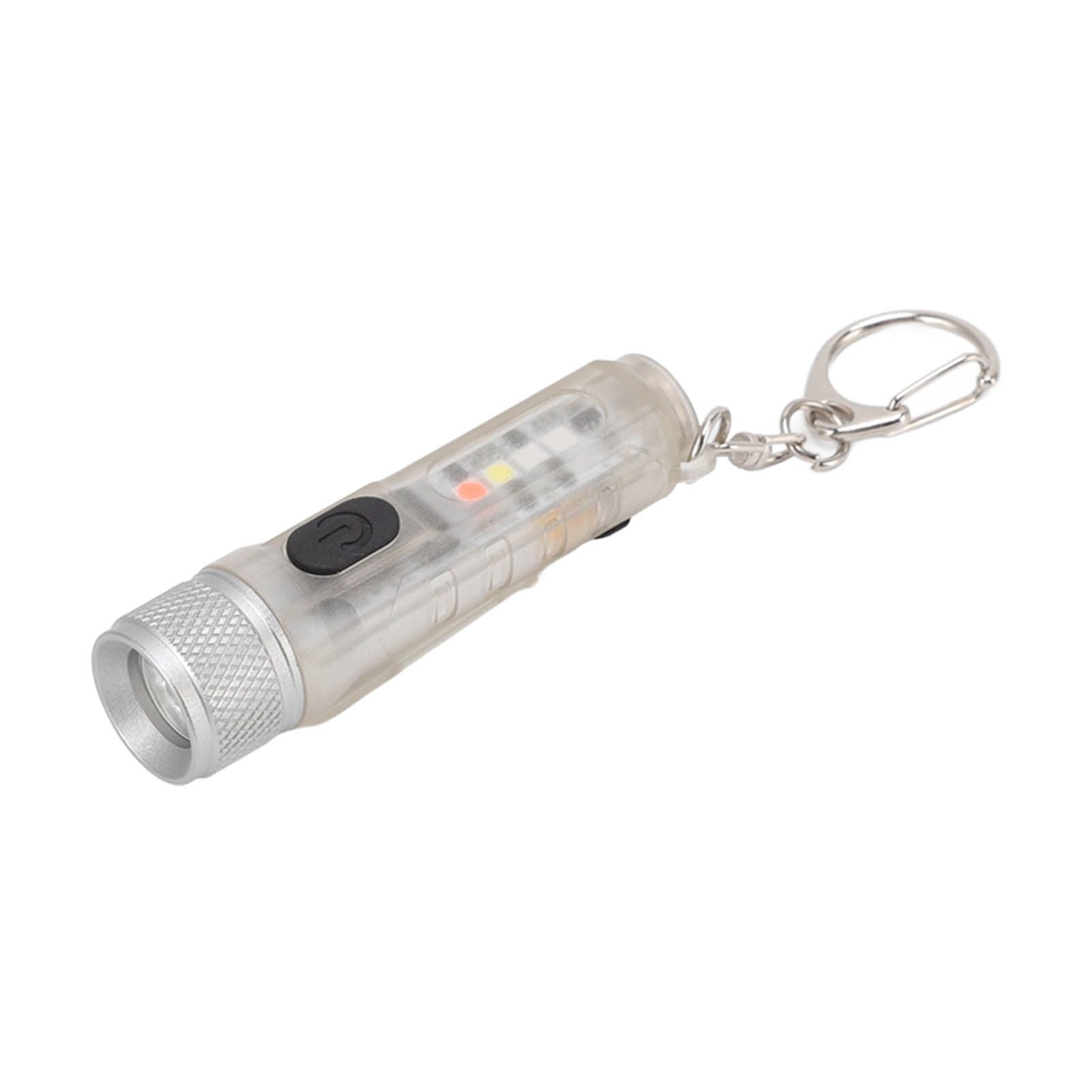 Strong Light Mini Keychain Flashlight Outdoor Portable Super Bright Multifunction LED Flashlight USB V1294-YM3119220148511-0421