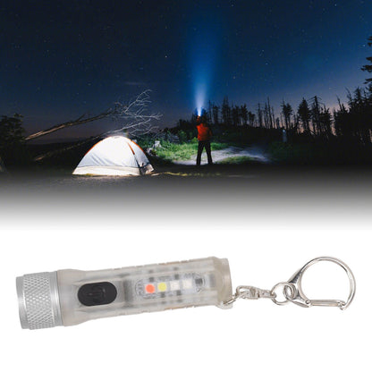 Strong Light Mini Keychain Flashlight Outdoor Portable Super Bright Multifunction LED Flashlight USB V1294-YM3119220148511-0421