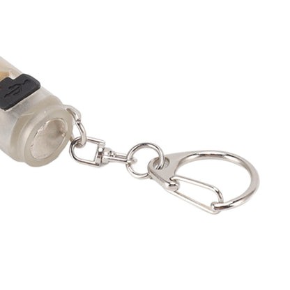 Strong Light Mini Keychain Flashlight Outdoor Portable Super Bright Multifunction LED Flashlight USB V1294-YM3119220148511-0421