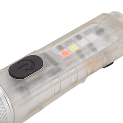 Strong Light Mini Keychain Flashlight Outdoor Portable Super Bright Multifunction LED Flashlight USB V1294-YM3119220148511-0421