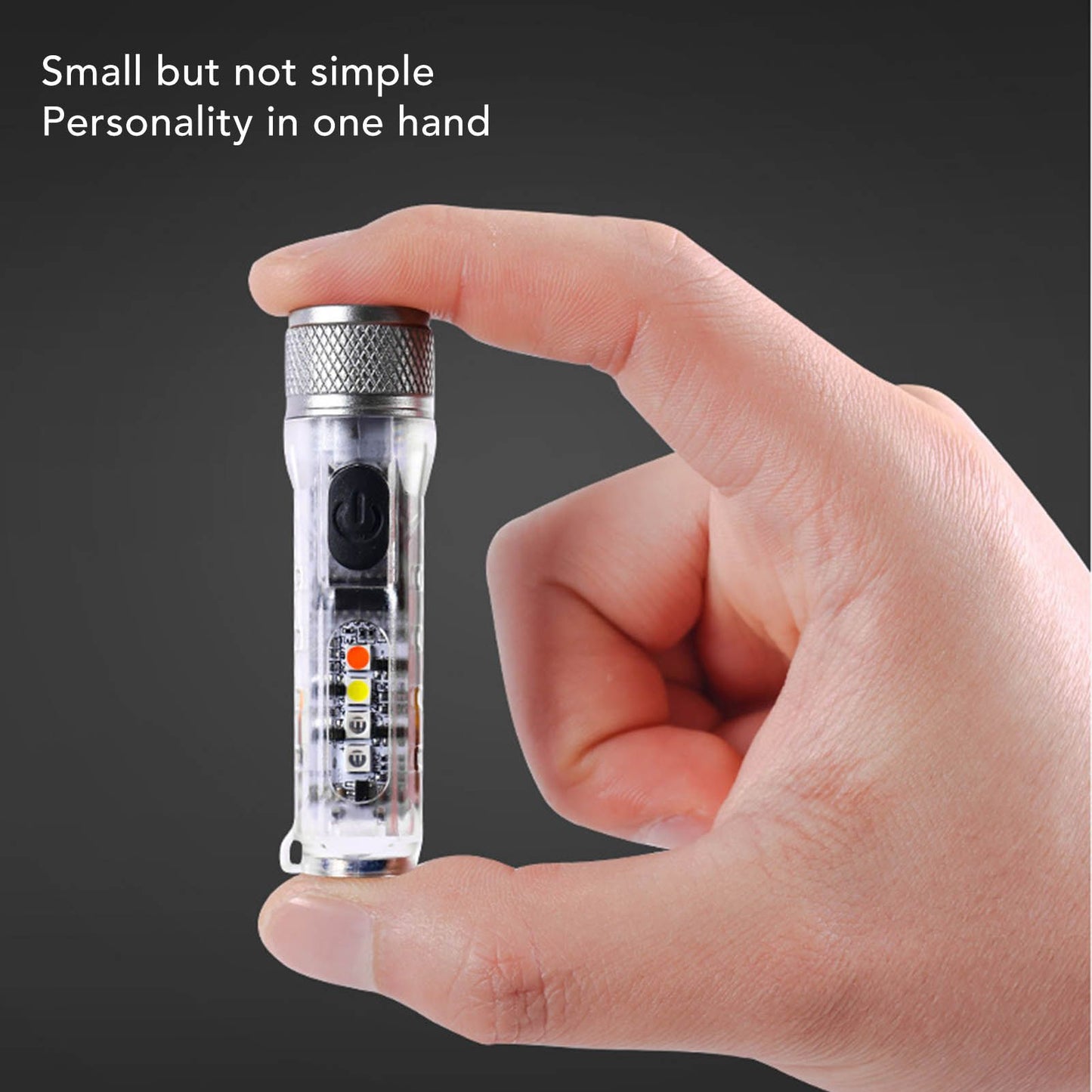 Strong Light Mini Keychain Flashlight Outdoor Portable Super Bright Multifunction LED Flashlight USB V1294-YM3119220148511-0421
