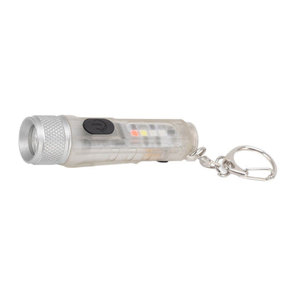 Strong Light Mini Keychain Flashlight Outdoor Portable Super Bright Multifunction LED Flashlight USB V1294-YM3119220148511-0421