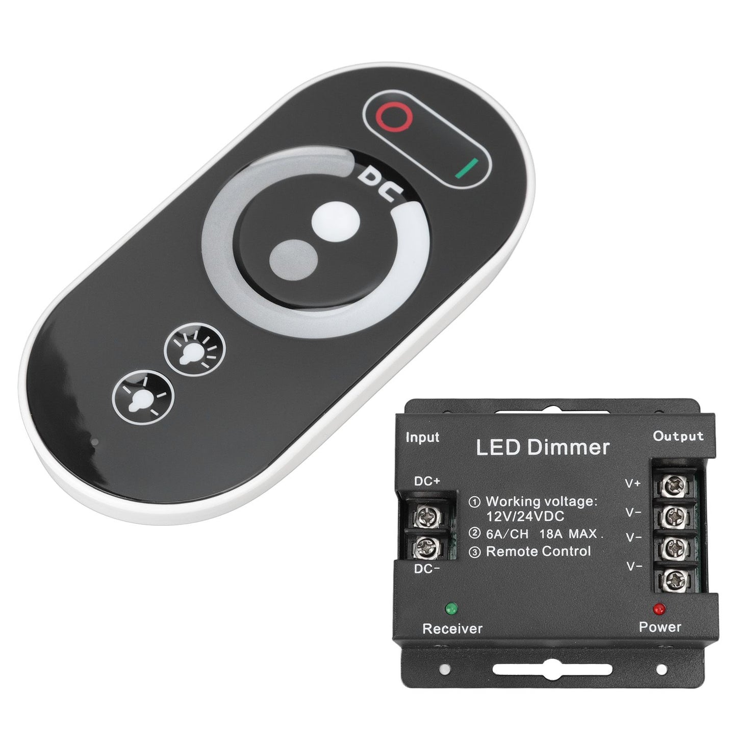 Wireless LED Dimmer RF Touch LED Light Controller Remote Dimming Controller DC 12V 24V for LED Strip Light V1294-YM3119220149711-0421