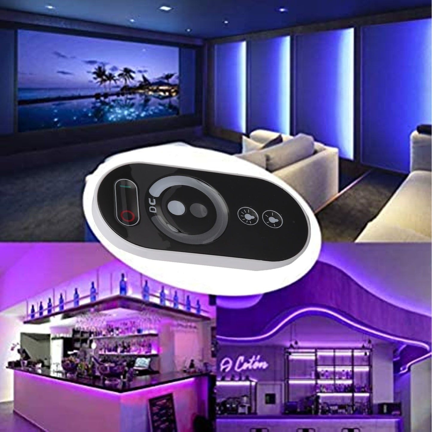RF LED Remote Controller Wireless Intelligent Touch RGB Dimmer for LED Strip Light 18A DC12-24V V1294-YM3119220150211-0421