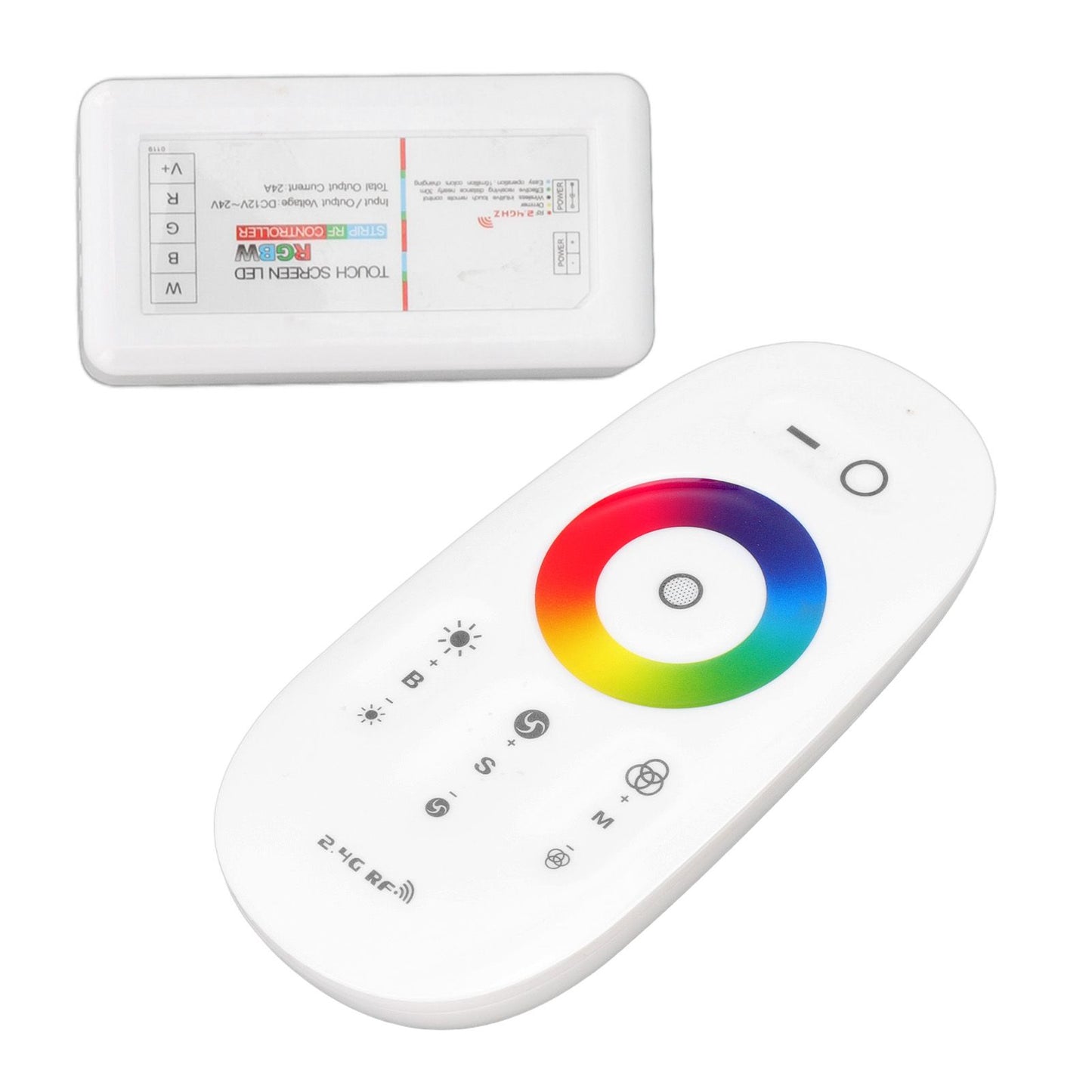 2.4G Wireless RF Touch Dimmer Switch 7 Color RGBW Dimming LED RGB Strip Light Controller DC12 to 24V V1294-YM3119220150311-0421