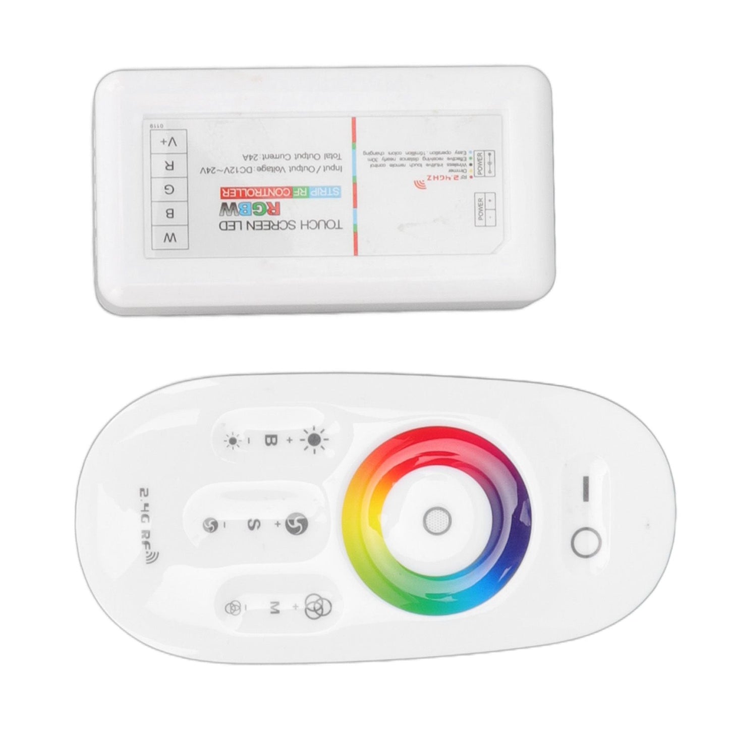 2.4G Wireless RF Touch Dimmer Switch 7 Color RGBW Dimming LED RGB Strip Light Controller DC12 to 24V V1294-YM3119220150311-0421