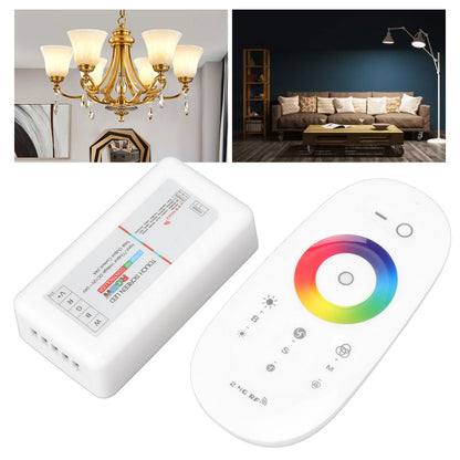 2.4G Wireless RF Touch Dimmer Switch 7 Color RGBW Dimming LED RGB Strip Light Controller DC12 to 24V V1294-YM3119220150311-0421
