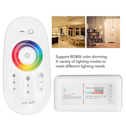 2.4G Wireless RF Touch Dimmer Switch 7 Color RGBW Dimming LED RGB Strip Light Controller DC12 to 24V V1294-YM3119220150311-0421