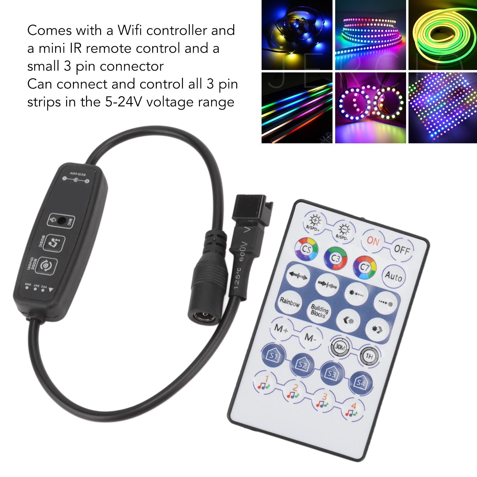 WiFi Wireless LED Smart Controller RGB Strip Light Controller for Android for IOS System DC 5-24V V1294-YM3119220150411-0421