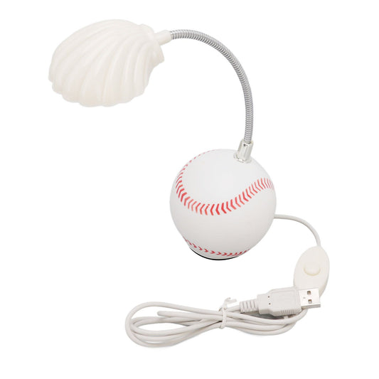 LED Table Lamp Baseball Base Seashell Shape Light Head Soft Light Portable USB Mini Desk Lamp for Home School V1294-YM3119220150611-0421