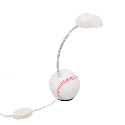LED Table Lamp Baseball Base Seashell Shape Light Head Soft Light Portable USB Mini Desk Lamp for Home School V1294-YM3119220150611-0421