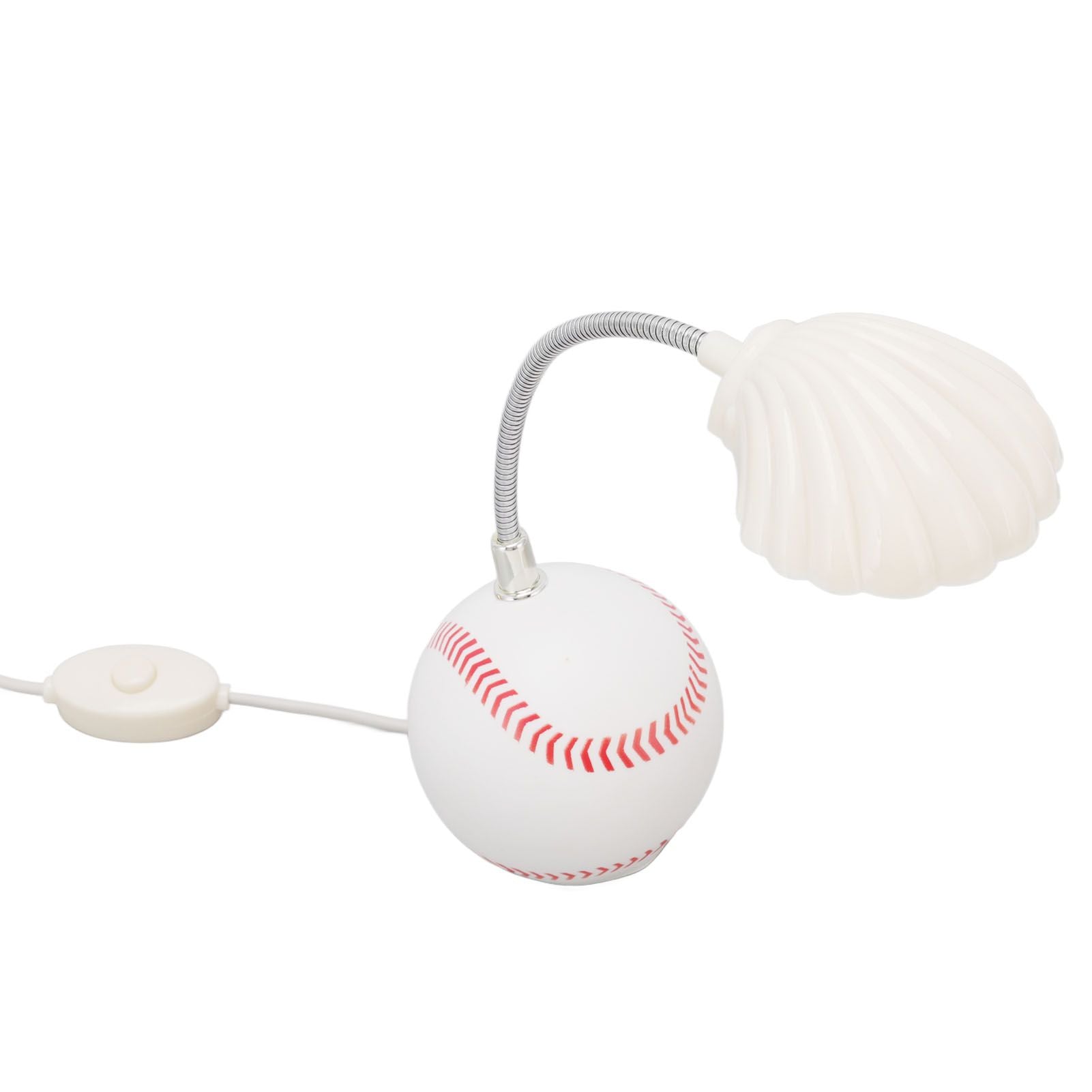 LED Table Lamp Baseball Base Seashell Shape Light Head Soft Light Portable USB Mini Desk Lamp for Home School V1294-YM3119220150611-0421
