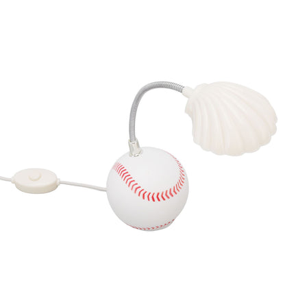 LED Table Lamp Baseball Base Seashell Shape Light Head Soft Light Portable USB Mini Desk Lamp for Home School V1294-YM3119220150611-0421