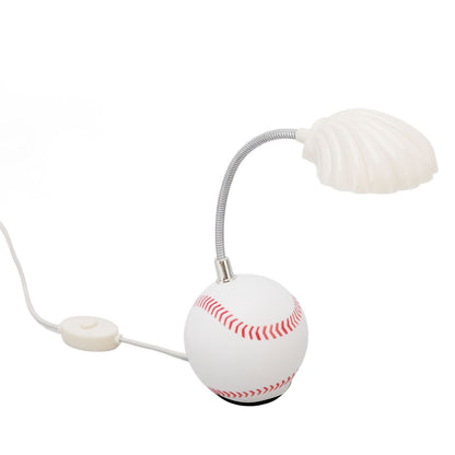 LED Table Lamp Baseball Base Seashell Shape Light Head Soft Light Portable USB Mini Desk Lamp for Home School V1294-YM3119220150611-0421