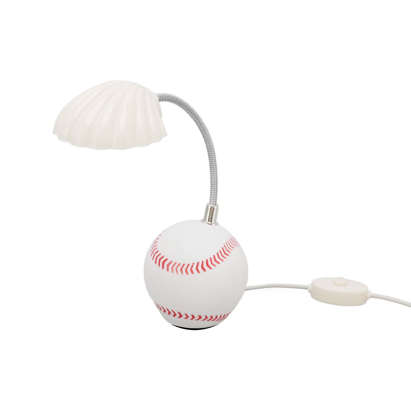 LED Table Lamp Baseball Base Seashell Shape Light Head Soft Light Portable USB Mini Desk Lamp for Home School V1294-YM3119220150611-0421