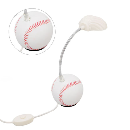 LED Table Lamp Baseball Base Seashell Shape Light Head Soft Light Portable USB Mini Desk Lamp for Home School V1294-YM3119220150611-0421