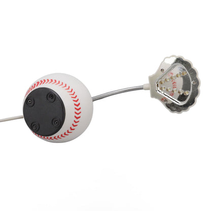 LED Table Lamp Baseball Base Seashell Shape Light Head Soft Light Portable USB Mini Desk Lamp for Home School V1294-YM3119220150611-0421