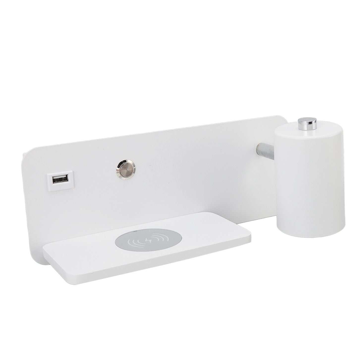 LED Wall Light USB Interface Wireless Charging LED Wall Lamp for Living Room Bedroom 85-265V White Right V1294-YM3119220151211-0421