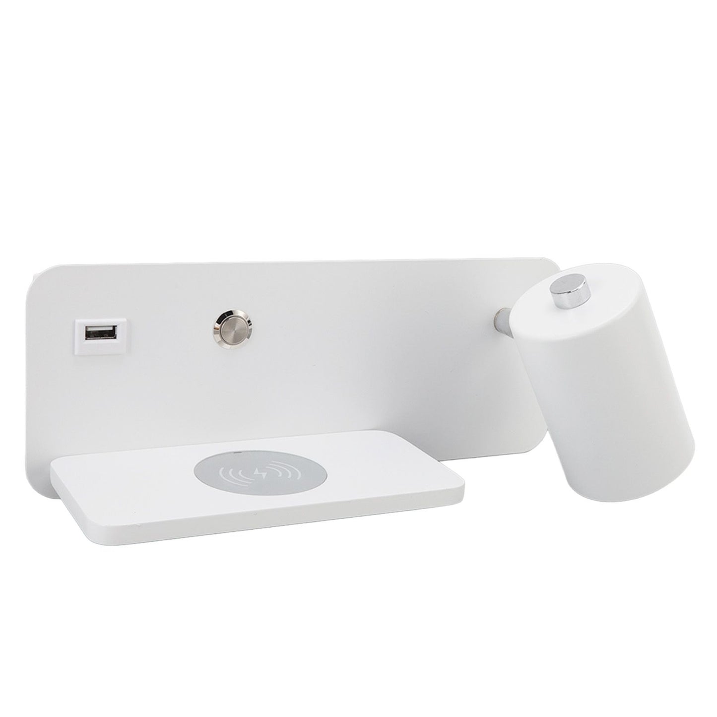 LED Wall Light USB Interface Wireless Charging LED Wall Lamp for Living Room Bedroom 85-265V White Right V1294-YM3119220151211-0421