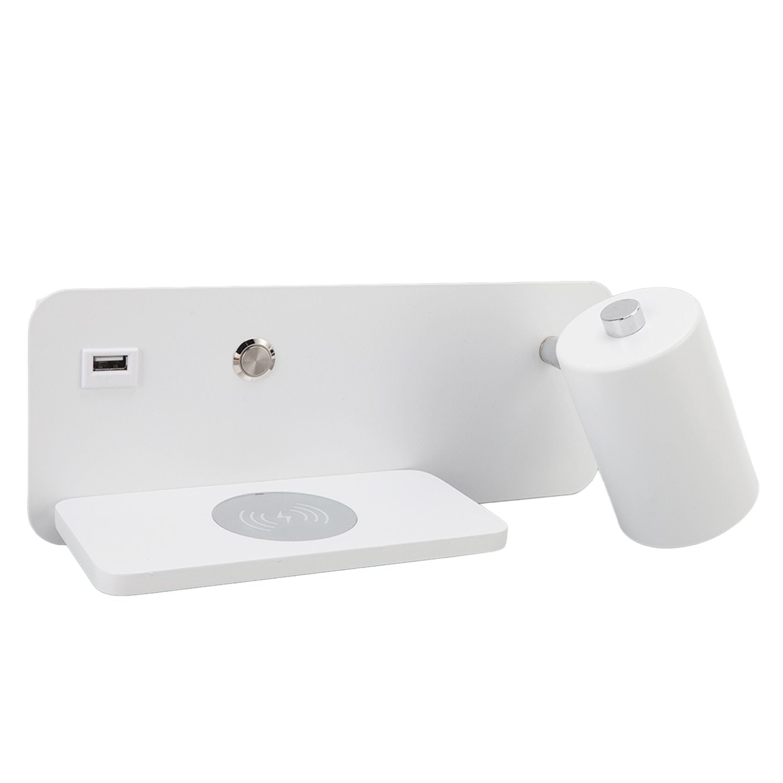 LED Wall Light USB Interface Wireless Charging LED Wall Lamp for Living Room Bedroom 85-265V White Right V1294-YM3119220151211-0421