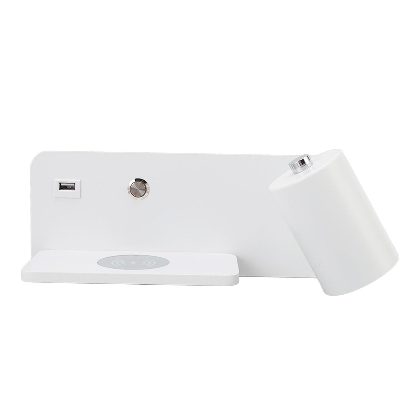 LED Wall Light USB Interface Wireless Charging LED Wall Lamp for Living Room Bedroom 85-265V White Right V1294-YM3119220151211-0421