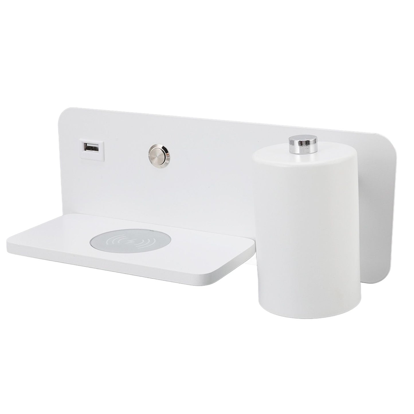 LED Wall Light USB Interface Wireless Charging LED Wall Lamp for Living Room Bedroom 85-265V White Right V1294-YM3119220151211-0421