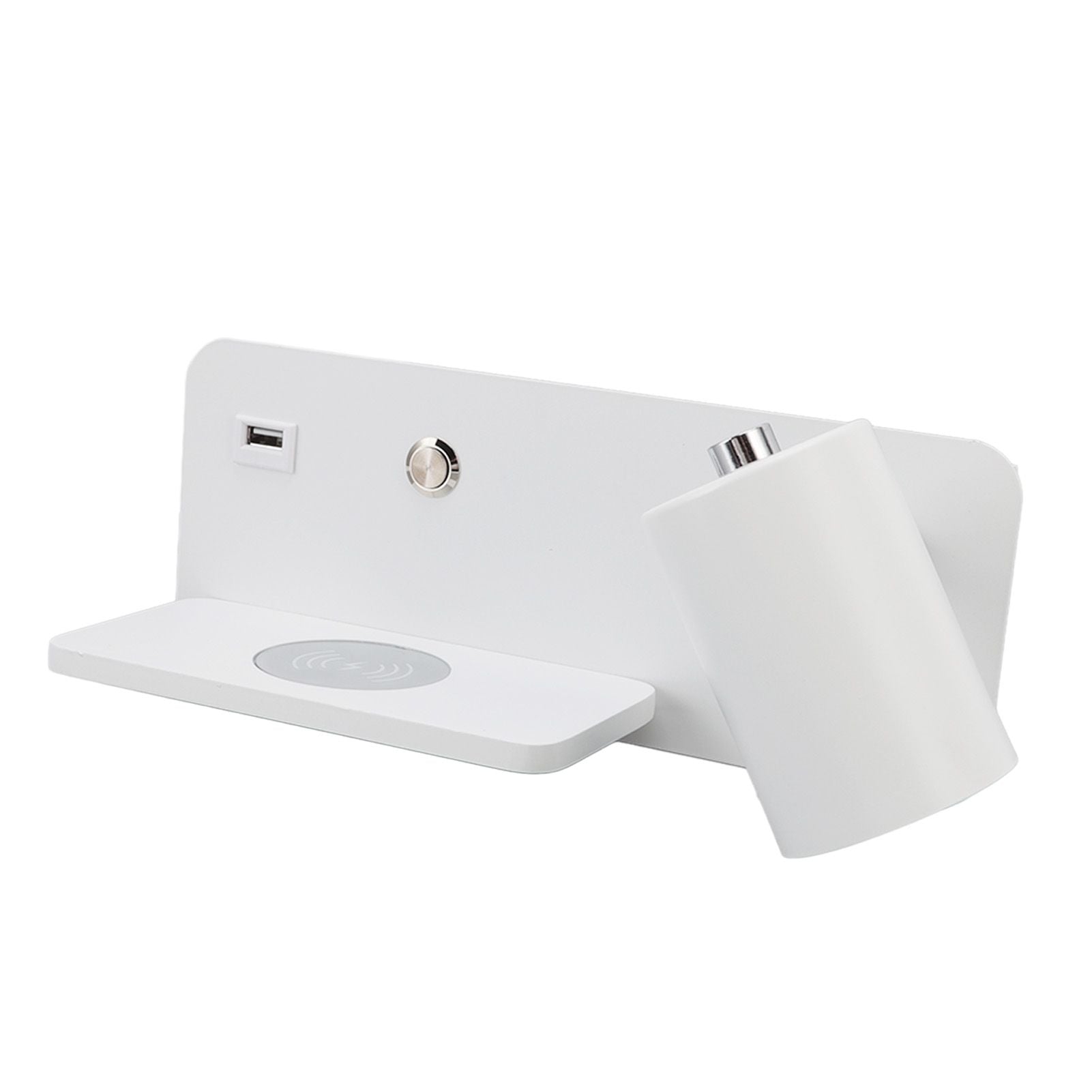 LED Wall Light USB Interface Wireless Charging LED Wall Lamp for Living Room Bedroom 85-265V White Right V1294-YM3119220151211-0421
