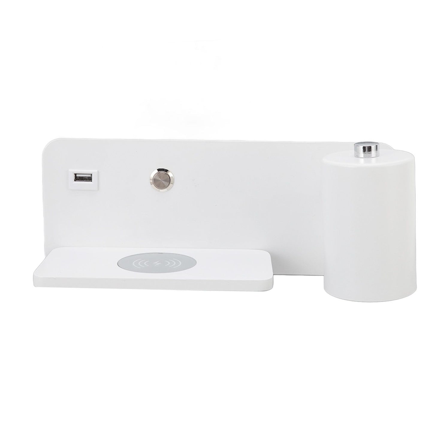 LED Wall Light USB Interface Wireless Charging LED Wall Lamp for Living Room Bedroom 85-265V White Right V1294-YM3119220151211-0421