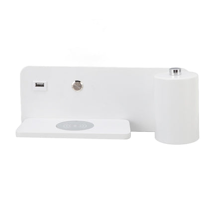 LED Wall Light USB Interface Wireless Charging LED Wall Lamp for Living Room Bedroom 85-265V White Right V1294-YM3119220151211-0421