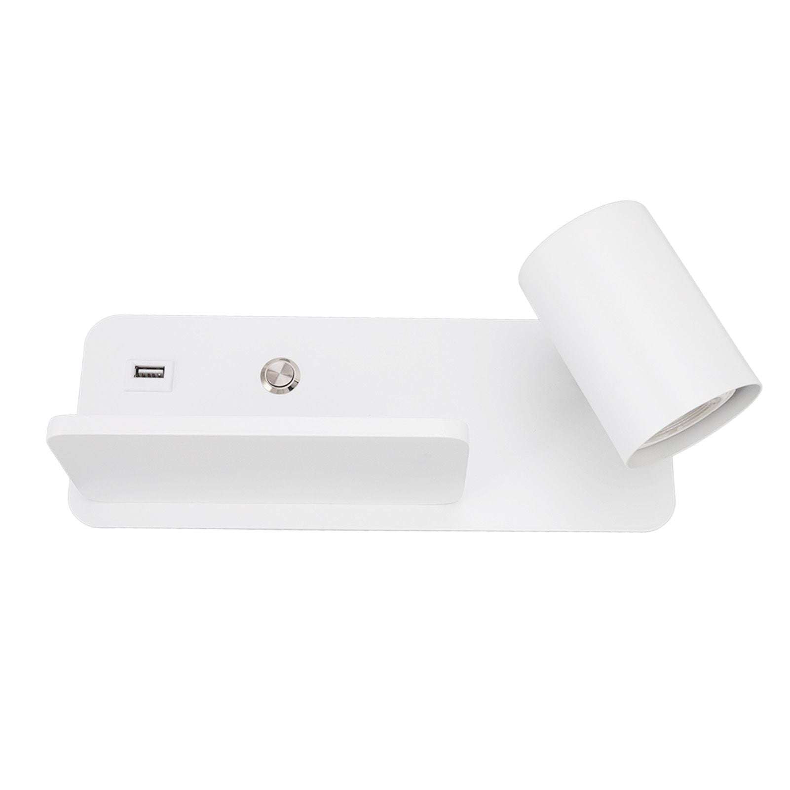 LED Wall Light USB Interface Wireless Charging LED Wall Lamp for Living Room Bedroom 85-265V White Right V1294-YM3119220151211-0421