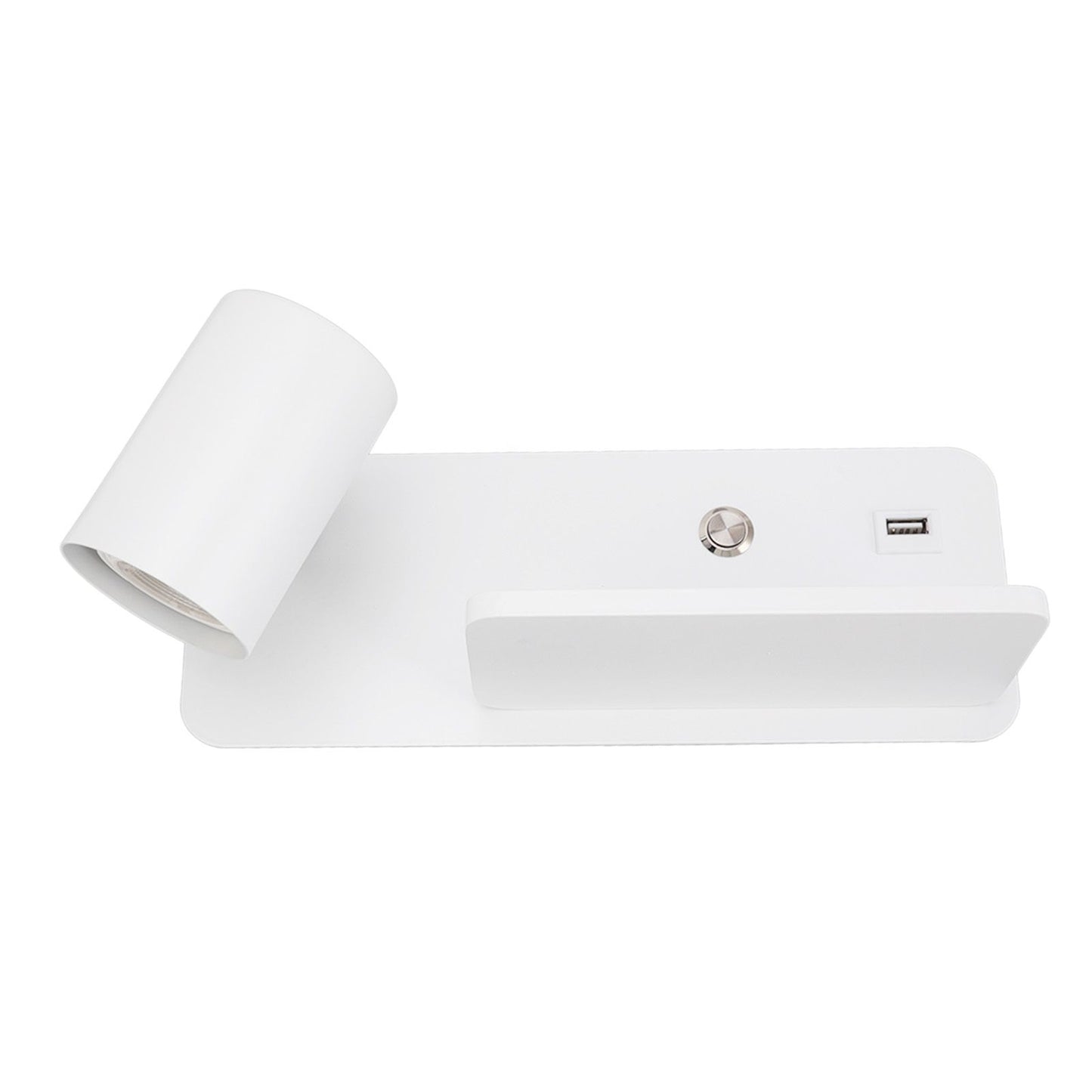 LED Wall Light USB Interface Wireless Charging LED Wall Lamp for Living Room Bedroom 85-265V White Left V1294-YM3119220151212-0421
