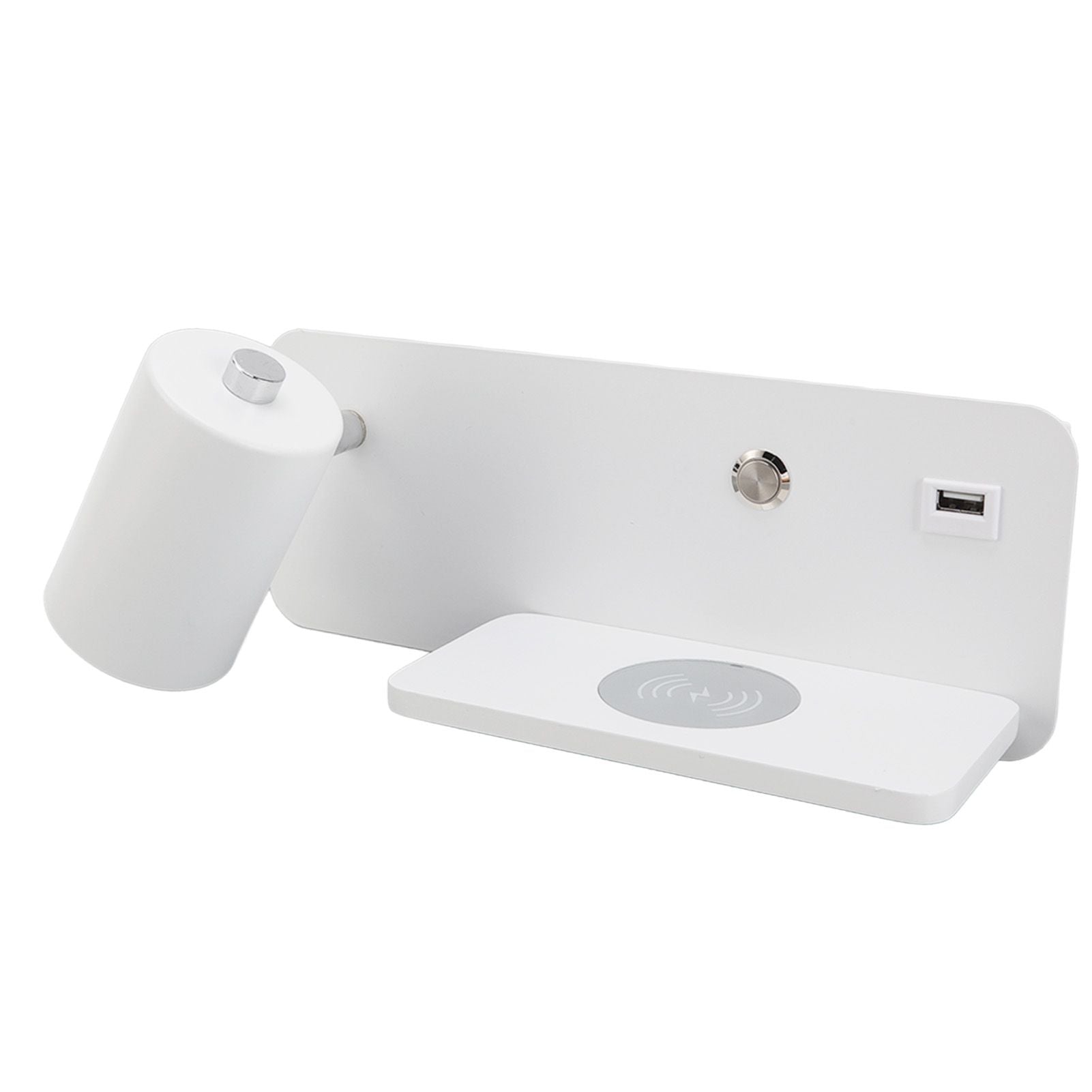 LED Wall Light USB Interface Wireless Charging LED Wall Lamp for Living Room Bedroom 85-265V White Left V1294-YM3119220151212-0421