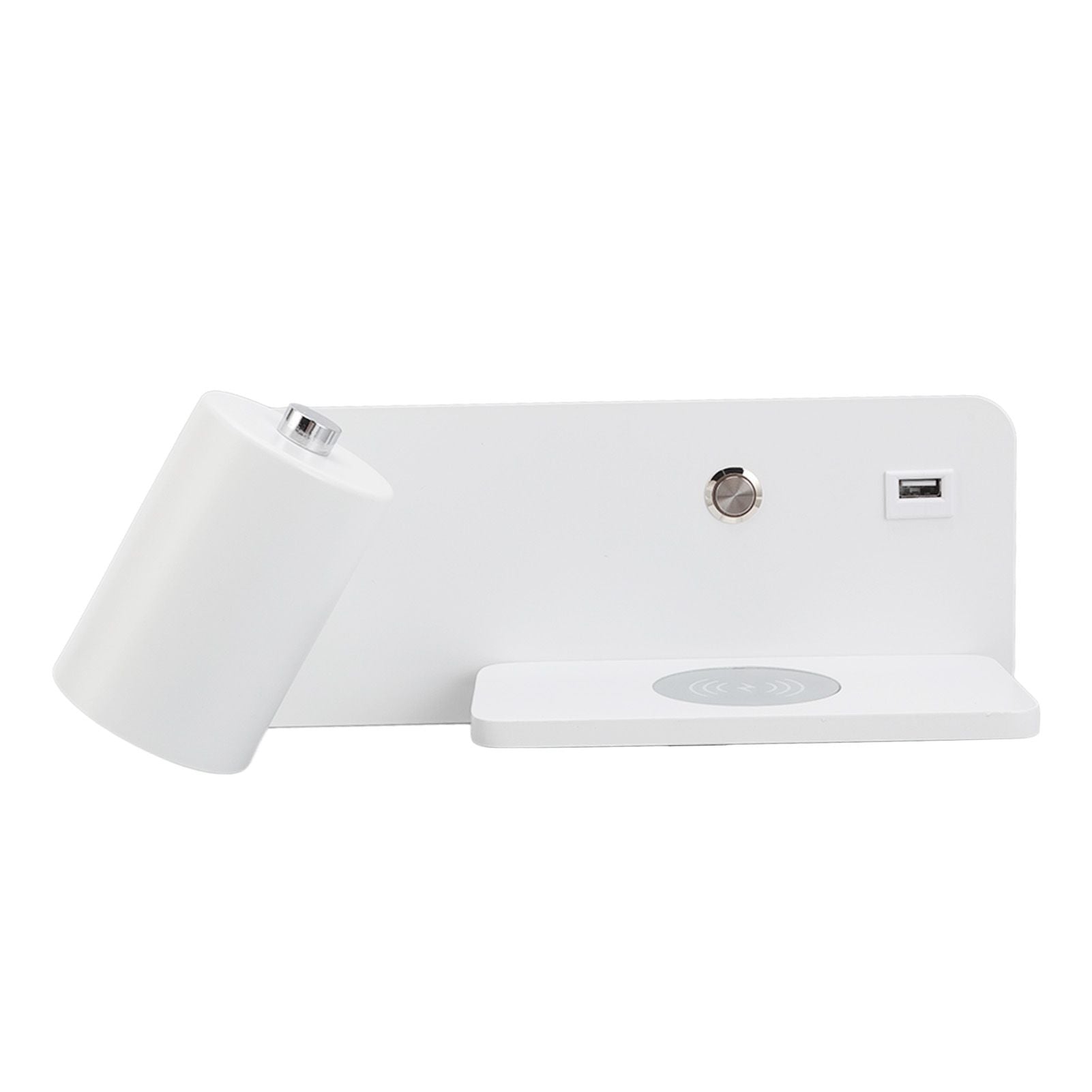 LED Wall Light USB Interface Wireless Charging LED Wall Lamp for Living Room Bedroom 85-265V White Left V1294-YM3119220151212-0421