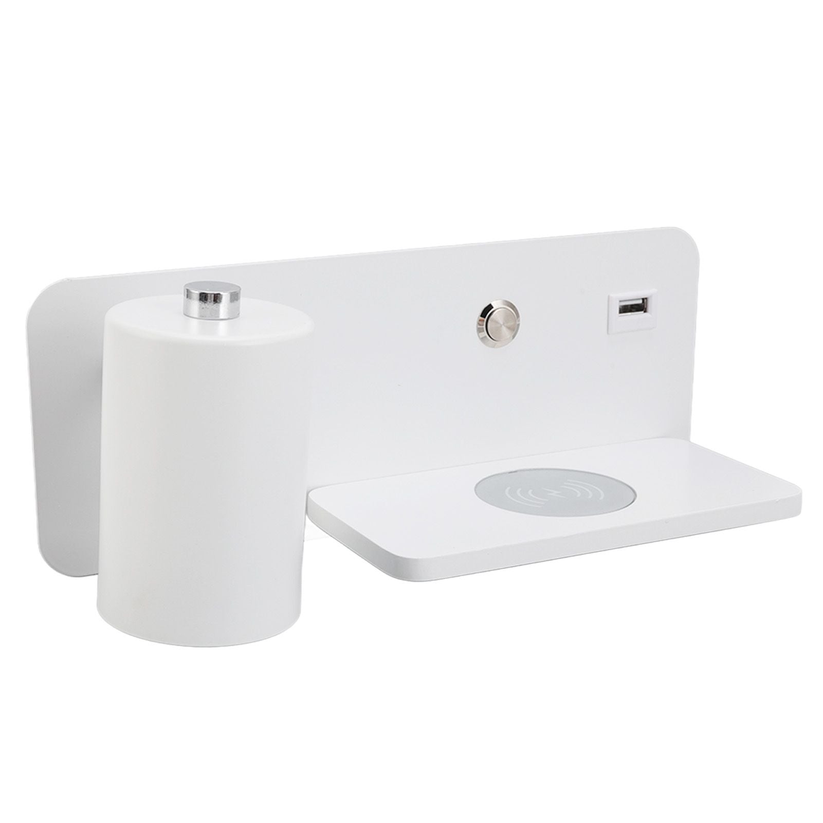LED Wall Light USB Interface Wireless Charging LED Wall Lamp for Living Room Bedroom 85-265V White Left V1294-YM3119220151212-0421