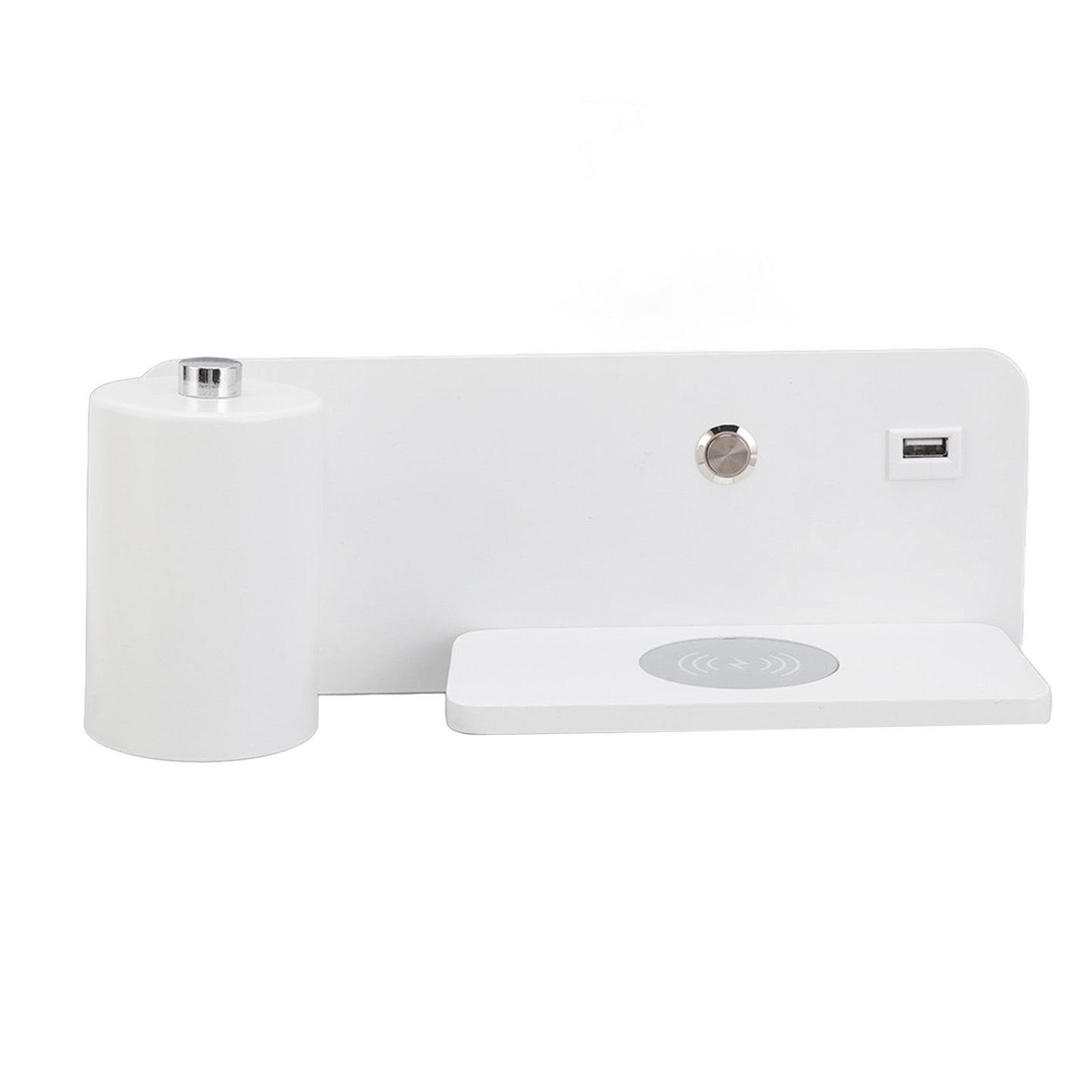 LED Wall Light USB Interface Wireless Charging LED Wall Lamp for Living Room Bedroom 85-265V White Left V1294-YM3119220151212-0421
