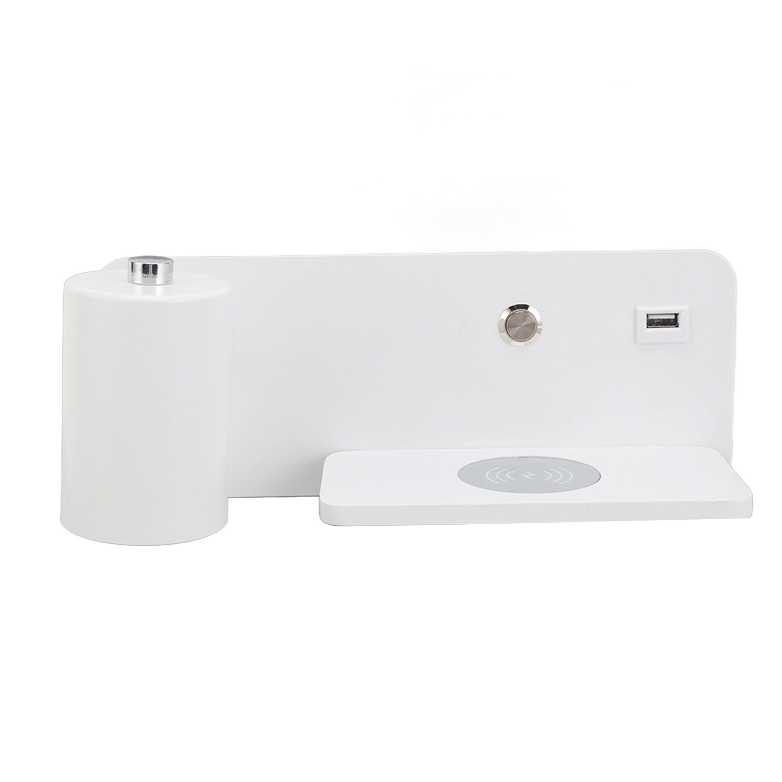 LED Wall Light USB Interface Wireless Charging LED Wall Lamp for Living Room Bedroom 85-265V White Left V1294-YM3119220151212-0421