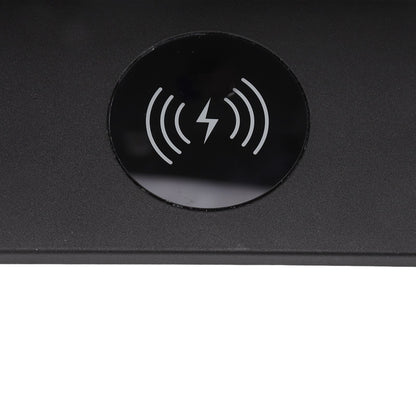 LED Wall Light USB Interface Wireless Charging LED Wall Lamp for Living Room Bedroom 85-265V Black Right V1294-YM3119220151213-0421