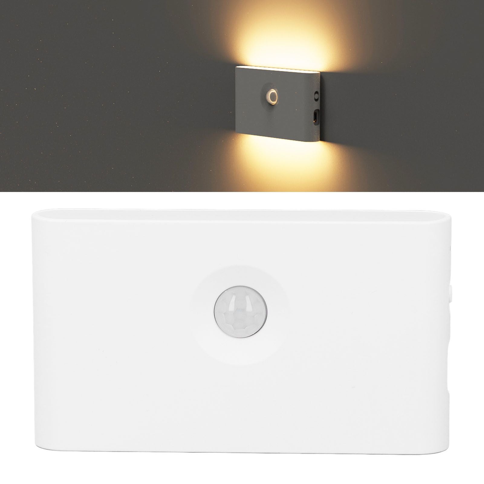 LED Motion Sensor Light Type C Rechargeable 360 Degrees Rotated Induction Night Lights with Magnetic Base V1294-YM3119220153311-0421