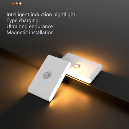 LED Motion Sensor Light Type C Rechargeable 360 Degrees Rotated Induction Night Lights with Magnetic Base V1294-YM3119220153311-0421