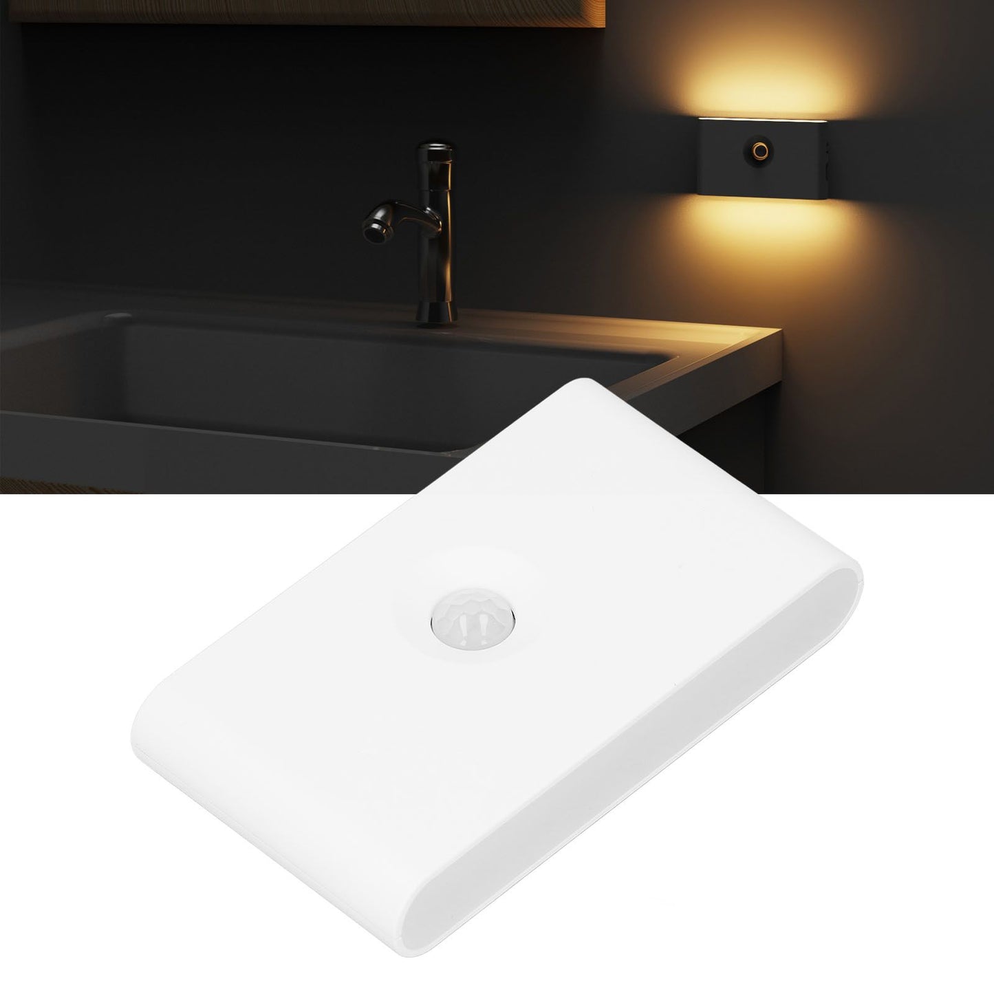 LED Motion Sensor Light Type C Rechargeable 360 Degrees Rotated Induction Night Lights with Magnetic Base V1294-YM3119220153311-0421