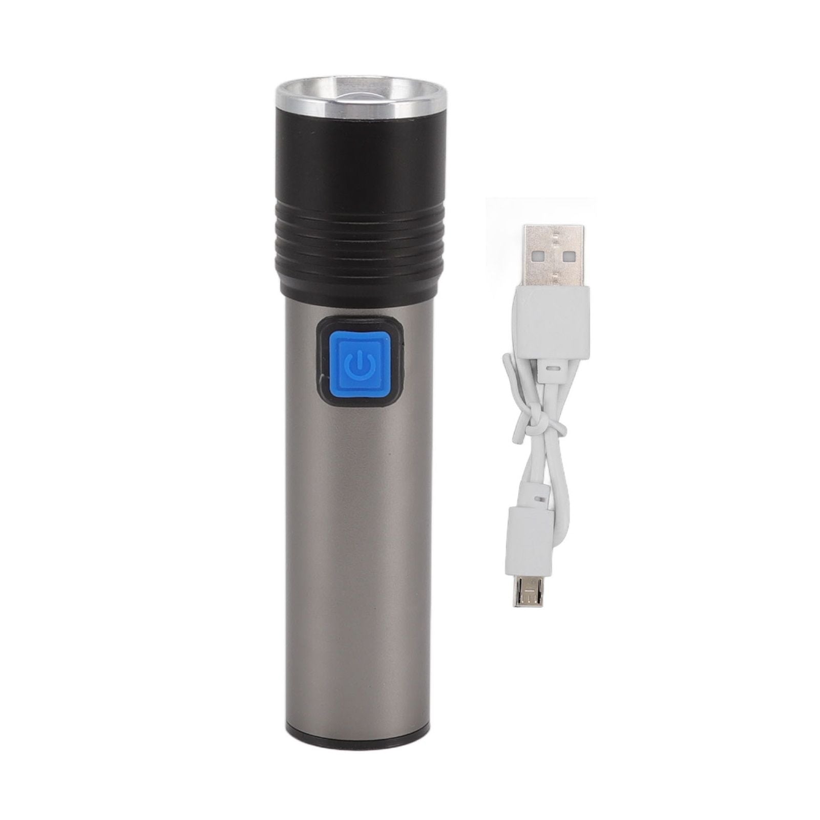365nm UV Flashlight USB Rechargeable LED Mini Portable Handheld Torch Detector for Pet Urine Counterfeit V1294-YM3119220155611-0421