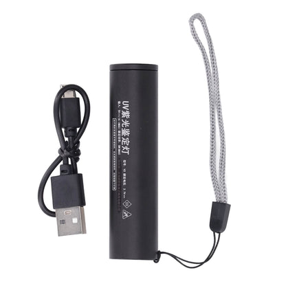 Ultraviolet Flashlight Rechargeable Mini 365nm Black Light Flashlight for Counterfeit Money Pet Urine V1294-YM3119220155711-0421