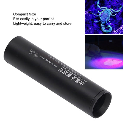 Ultraviolet Flashlight Rechargeable Mini 365nm Black Light Flashlight for Counterfeit Money Pet Urine V1294-YM3119220155711-0421