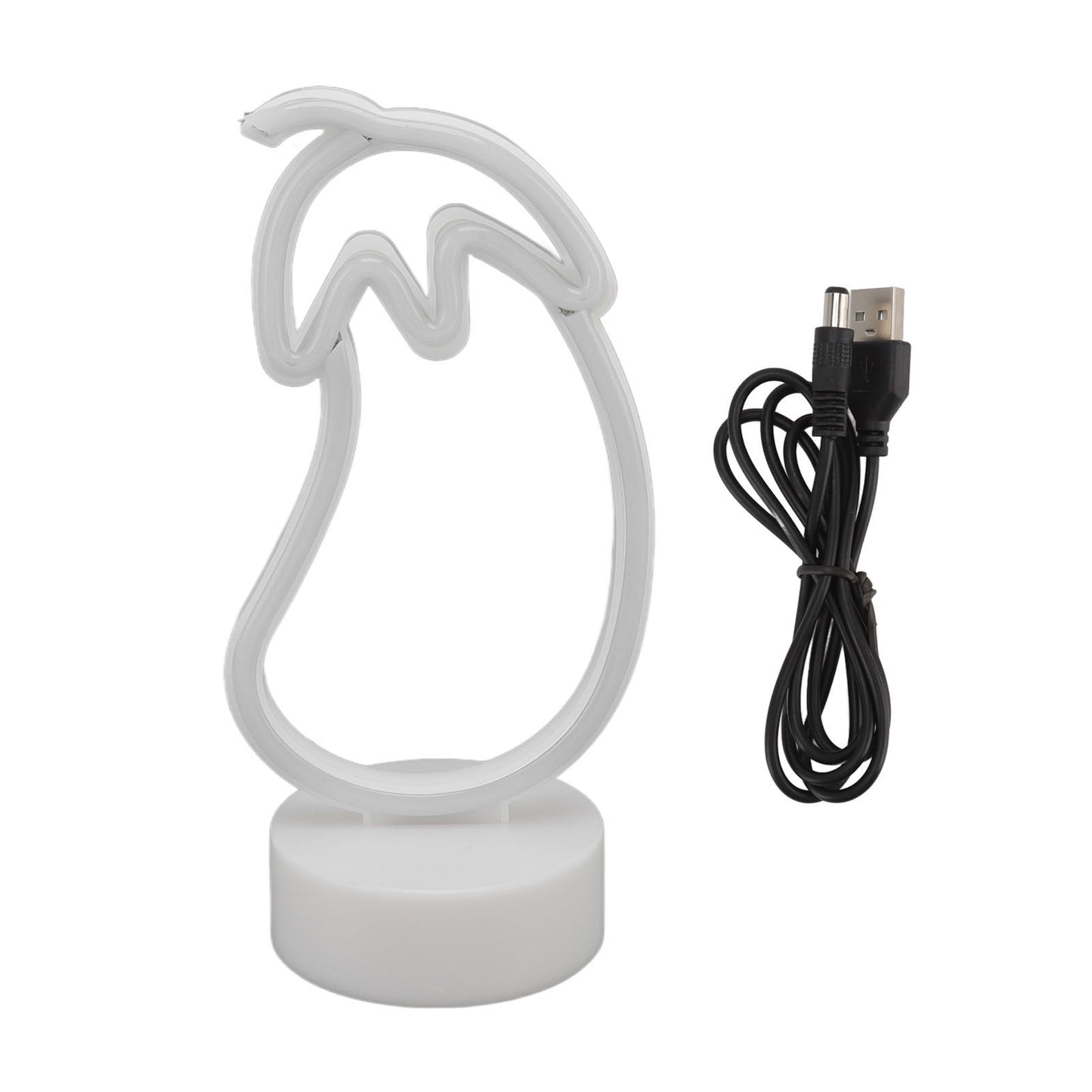 Eggplant Neon Sign USB Battery Powered LED Neon Sign Light for Home Neon Decoration V1294-YM3119220155811-0421